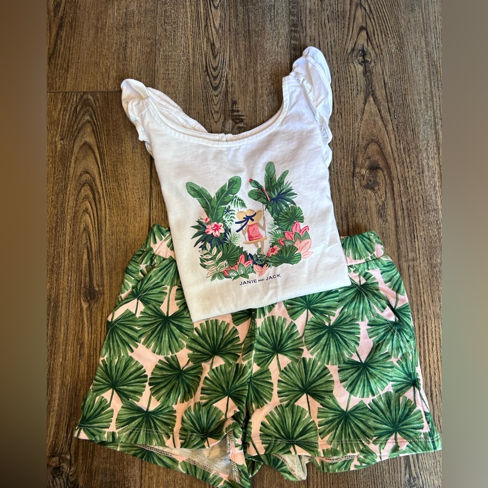 Janie and Jack Top and Shorts Set
